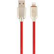 CABLEXPERT CC-USB2R-AMLM-2M-R PREMIUM RUBBER 8-PIN CHARGING AND DATA CABLE 2M RED
