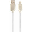 cablexpert cc usb2r ammbm 1m w premium rubber micro usb charging and data cable 1m white photo