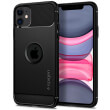 spigen rugged armor back cover case for apple iphone 11 61 matte black photo