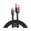 baseus cable cafule micro usb 24a 1m red black photo