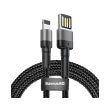 baseus cable cafule working with lightning v2m grey black photo