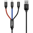 baseus cable three primary colors 3 in 1 for m l t 35a 12m black photo