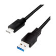 logilink cu0166 usb 32 gen1x1 cable usb a male to usb c male 015m black photo