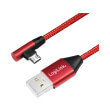 logilink cu0150 usb 20 to micro usb 90 angled male 1m red photo