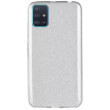 forcell shining back cover case for samsung galaxy a51 silver photo