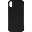 FORCELL SILICONE LITE BACK COVER CASE FOR IPHONE X BLACK