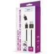 setty 2in1 usb nylon cable microusb type c black photo