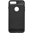 forcell carbon back cover case for iphone se 2020 black photo