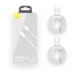 baseus simple wisdom data cable kit 2 pack type c to lightning pd 20w 5a 15m white photo
