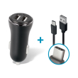 forever cc 03 car charger dual usb 24 a type c cable photo forever cc 03 car charger dual usb 24 a type c cable photo