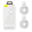 baseus simple wisdom data cables 2 pieces set usb to lightning 24a 15m white photo