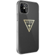 guess iphone 12 mini 54 guhcp12spcumptbk black hard back cover case metallic collection photo