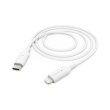 hama 183295 charging data cable usb type c to lightning 1 m white photo