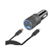 4smarts car charger rapid 27w with quick charge pd and usb c to lightning cable 1m grey black photo