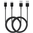 samsung cables 2 pieces set usb type c 15m ep dg930mb black photo