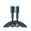 baseus braided fast charging data cable type c to lightning pd 20w 2m blue photo
