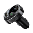 baseus transmiter fm t type s 09a bluetooth mp3 car kit charger black photo