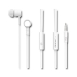 qoltec 50832 in ear headphones with microphone white photo