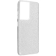 forcell shining case for samsung galaxy s21 ultra silver photo