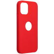 FORCELL SILICONE CASE FOR IPHONE 12 MINI RED (WITH HOLE)