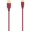 hama 200636 flexi slim charging data cable usb type c usb 20 075 m chilli peper photo
