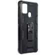 forcell defender back cover case stand for samsung a02s black photo