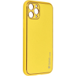 forcell leather back cover case for iphone 11 pro 58 yellow photo