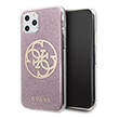 guess cover 4g glitter circle for apple iphone 11 pro max pink guhcn65pcuglpi photo
