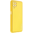 forcell leather case for samsung galaxy a03s yellow photo