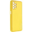 forcell leather case for samsung galaxy a32 5g yellow photo