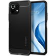 spigen rugged armor case for xiaomi mi 11 lite mi 11 lite 5g black photo