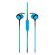setty wired earphones sport blue photo