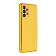 forcell leather case for samsung galaxy a13 5g a04s yellow photo