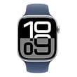 APPLE WATCH 10 GPS ALUMINIUM SILVER MWWM3 46MM DENIM SPORT BAND M/L