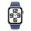 APPLE WATCH SE 2024 ALUMINIUM SILVER 44MM MXER3 DENIM SPORT BAND M/L