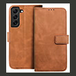 forcell tender book case for samsung galaxy a22 lte 4g brown photo