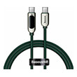 baseus display fast charging data cable type c to type c 100w 1m green photo