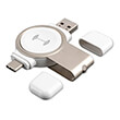 4smarts wireless charger voltbeam mini 25w apple watch 1 7 with usb a usb c port white photo