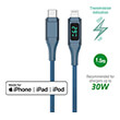 4smarts usb c to lightning cable digitcord 30w 15m dark blue mfi certified photo