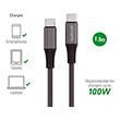 4smarts usb c to usb c cable premium cord 100watt 15m black photo