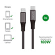4smarts usb c to usb c cable premium cord 100w 3m black photo
