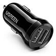 ugreen car charger ed018 24w dual usb 24a black 50875 photo