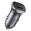 ugreen car charger cd130 18w pd usb qc30 silver 30780 photo