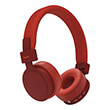 hama184087 freedom lit headphones onear foldable with microphone red photo