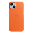 apple iphone 14 leather case with magsafe orange mpp83 photo