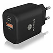 icy box ib ps102 pd 2 port usb fast charger for mobile devices up to 20 w photo