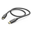hama 201589 charging cable usb c usb c 1 m black photo
