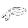 hama 183328 charging data cable usb type c usb type c 15 m white photo