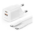 4smarts wall charger voltplug duos mini pd 20w 2x usb cable usb type c 15m white photo