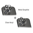 4smarts styleglass camera for apple iphone 14 pro 14 pro max 2pcs set metal graphite clear photo